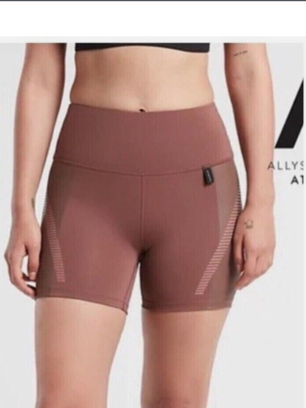 Allyson Felix Athleta  Shortie Bike Shorts Size Small